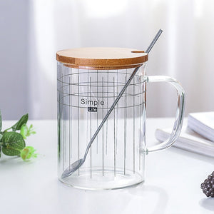 Simple Line Glass Coffee Mug