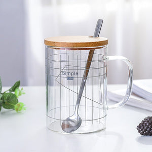 Simple Line Glass Coffee Mug