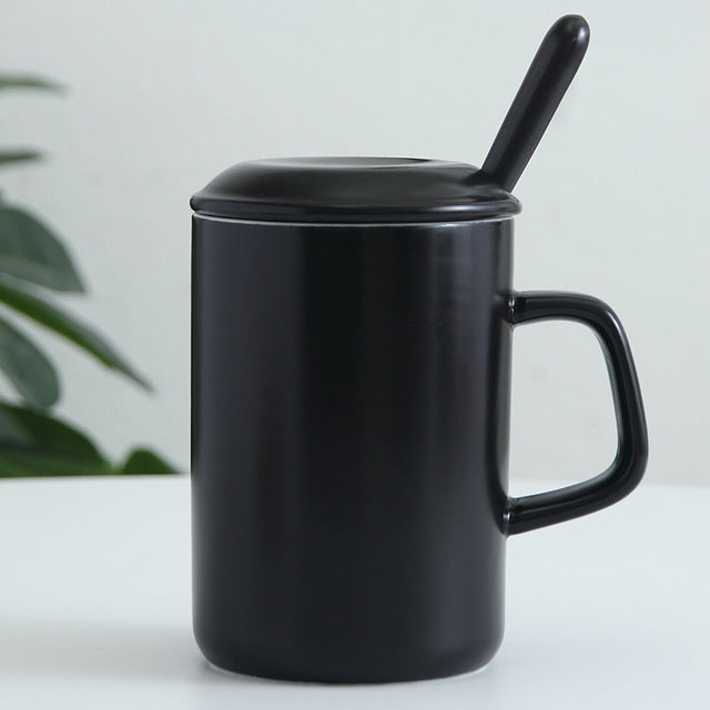 350ML Black White Travel Coffee Mug